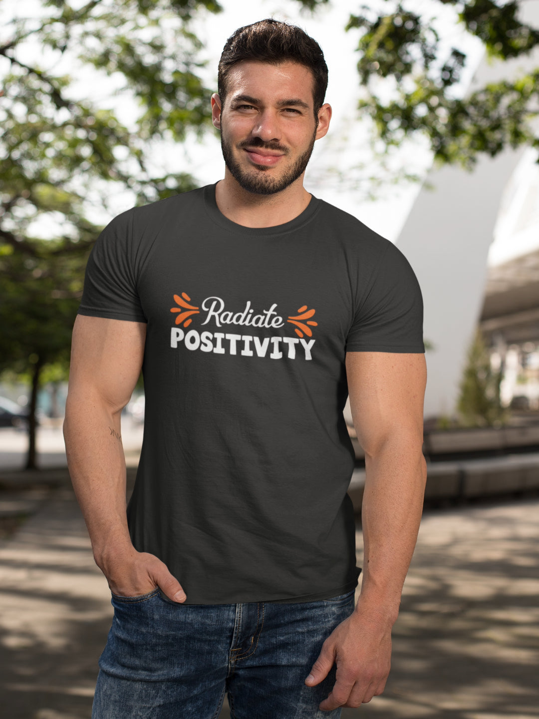 Radiate Positivity Men's Printed T-shirt