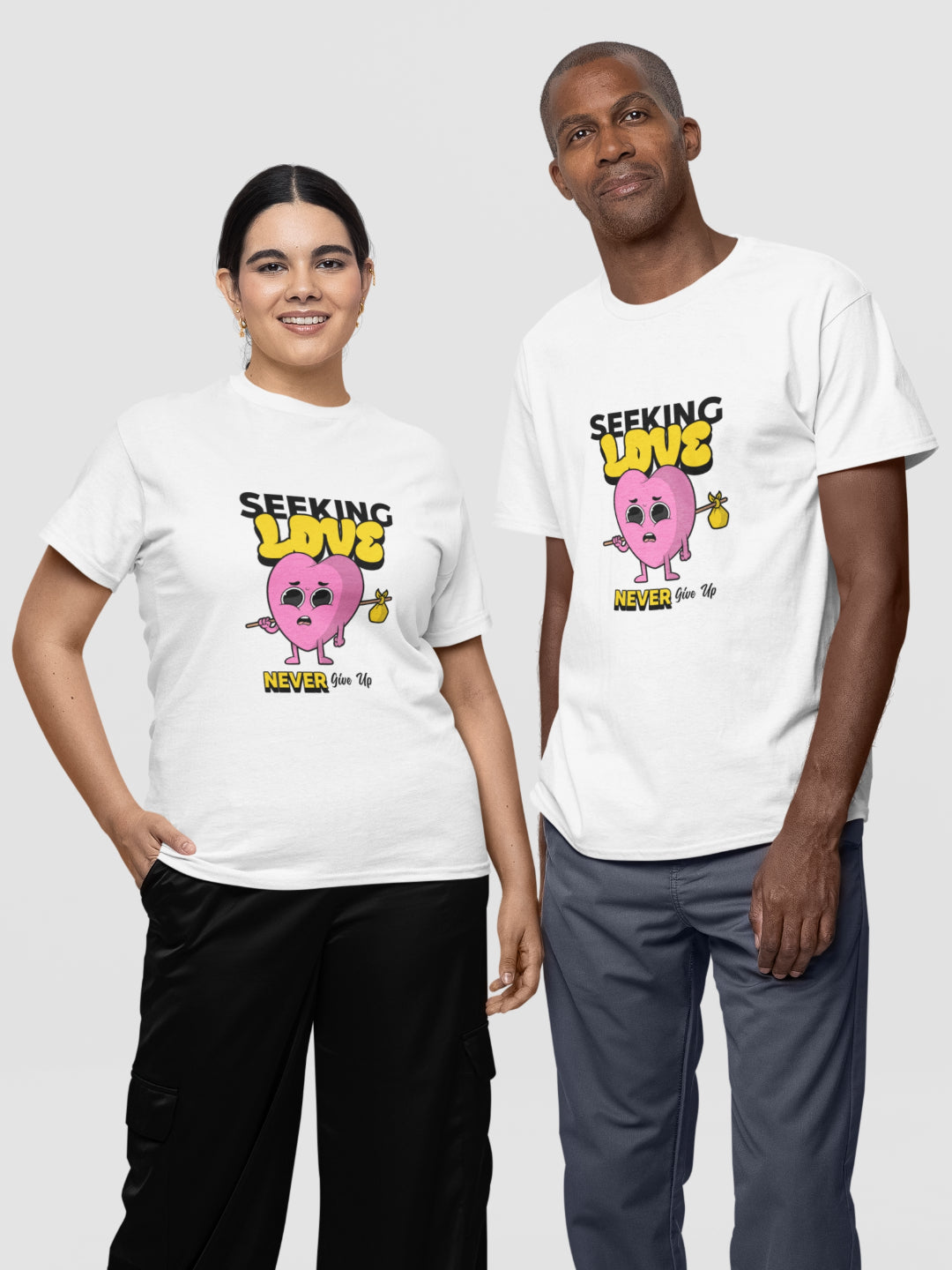 Seeking Love Unisex Printed T-shirt