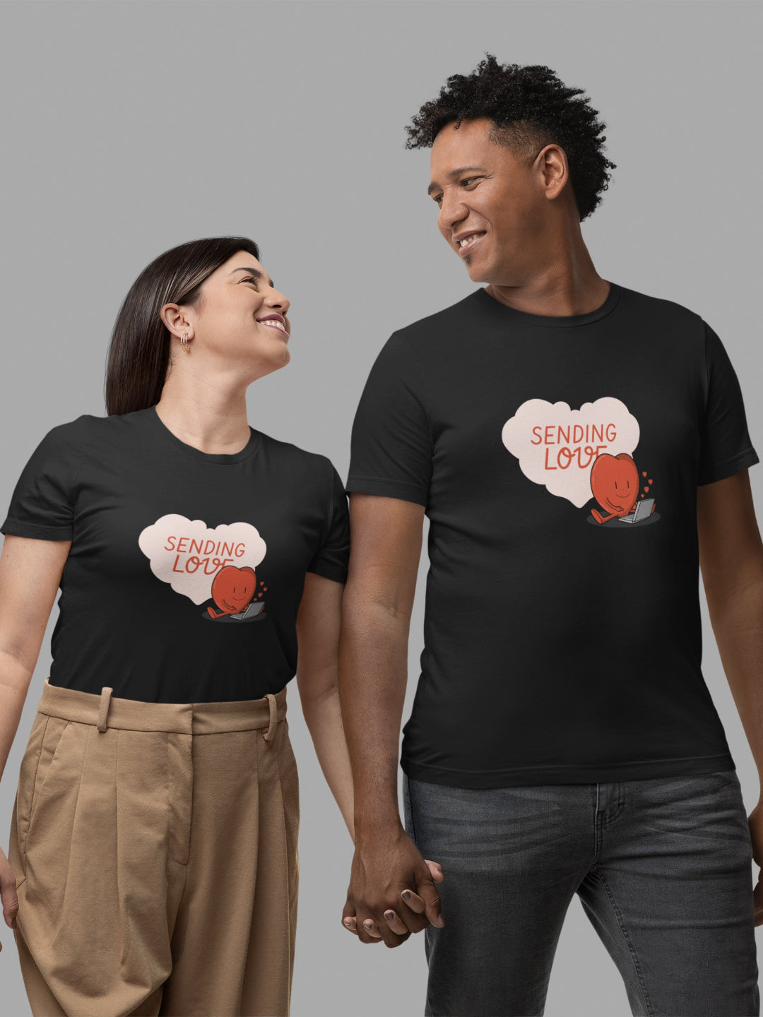 Sending Love Unisex Printed T-shirt - 