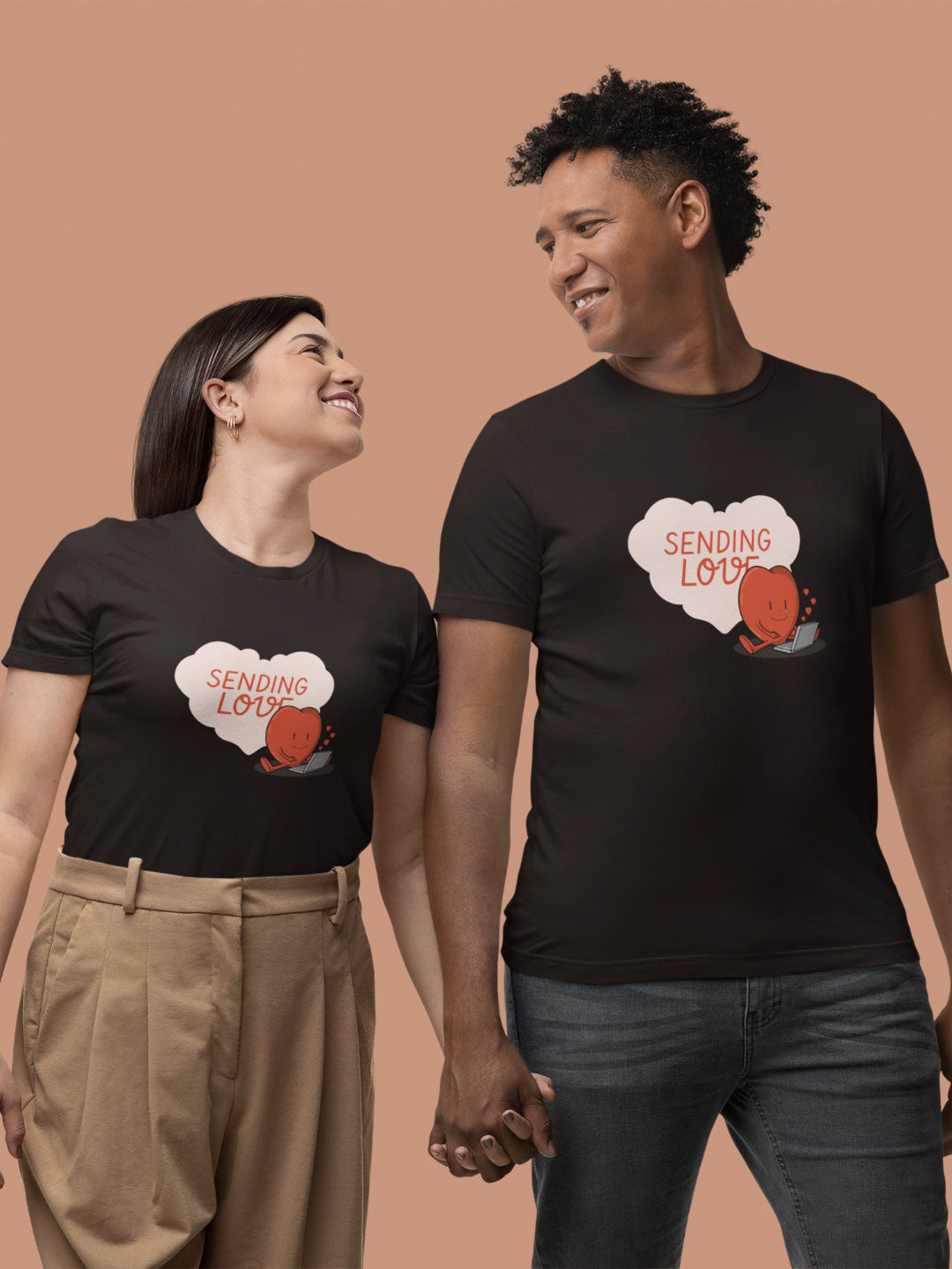 Sending Love Unisex Printed T-shirt