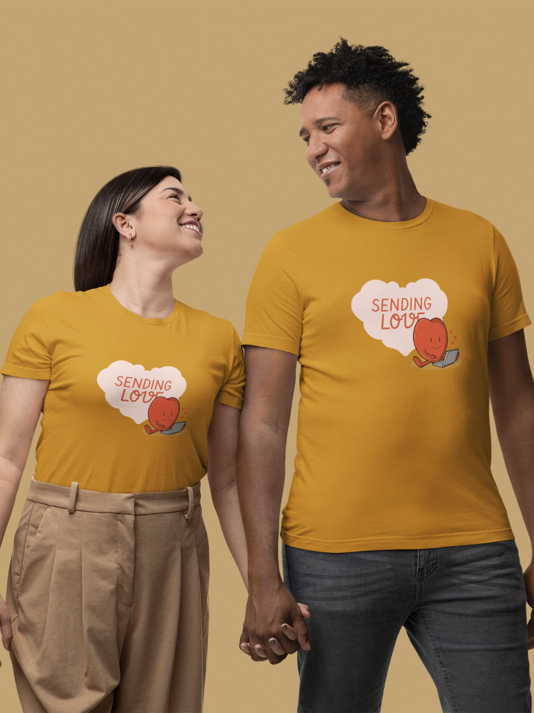 Sending Love Unisex Printed T-shirt