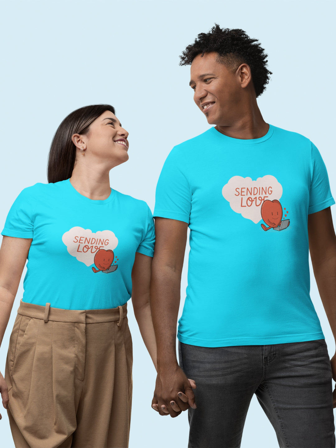 Sending Love Unisex Printed T-shirt