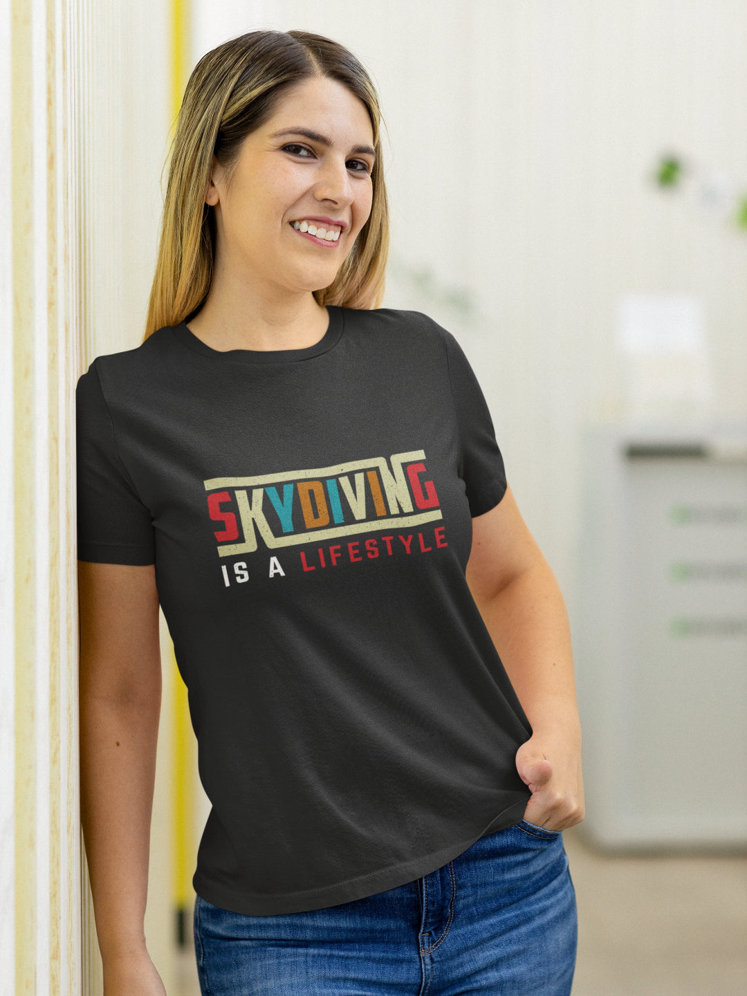 Skydiving Is A Lifestyle Women's Printed T-shirt