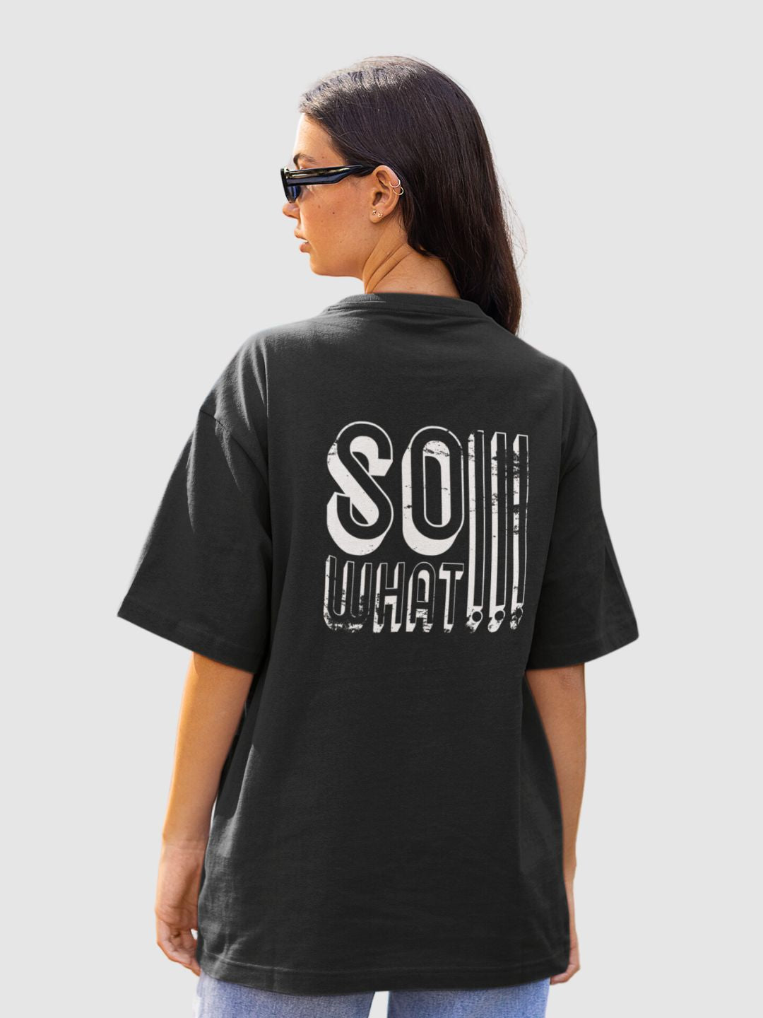 So What Unisex Streetwear Oversized T-Shirt