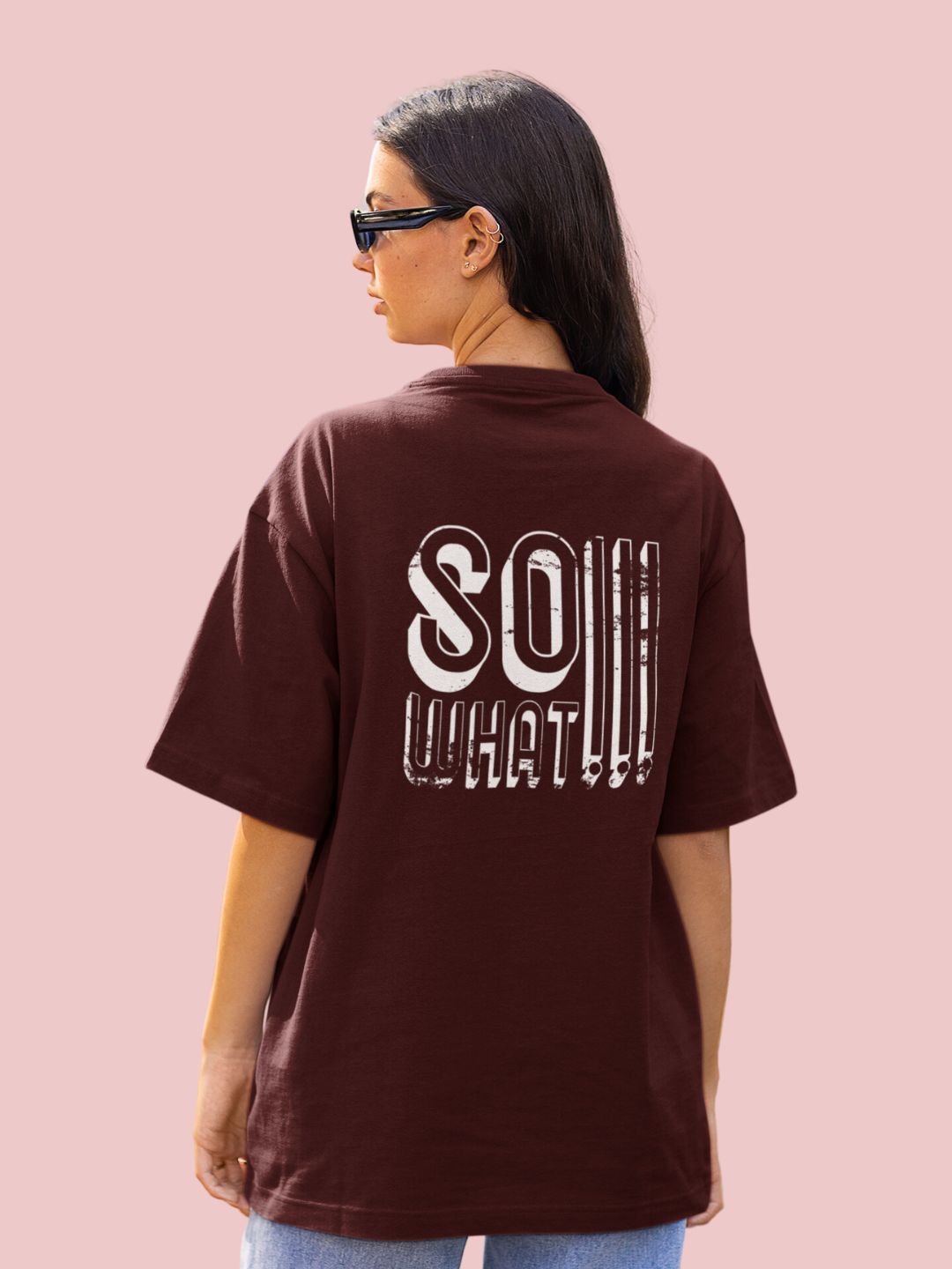 So What Unisex Streetwear Oversized T-Shirt