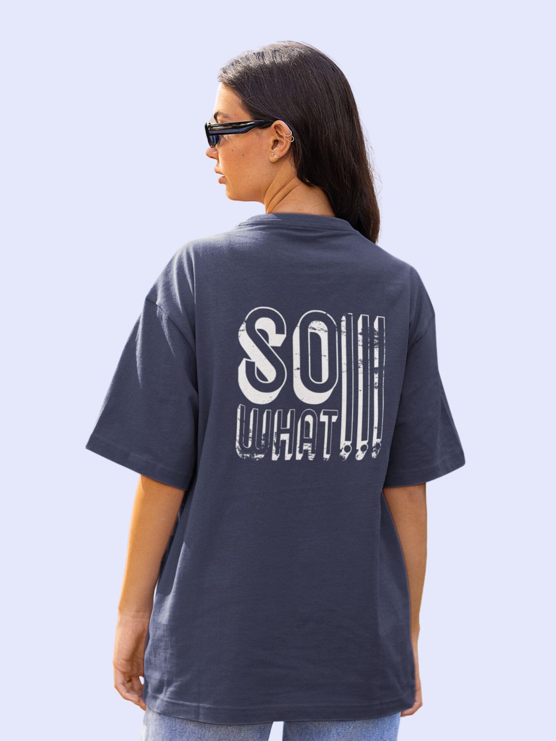 So What Unisex Streetwear Oversized T-Shirt