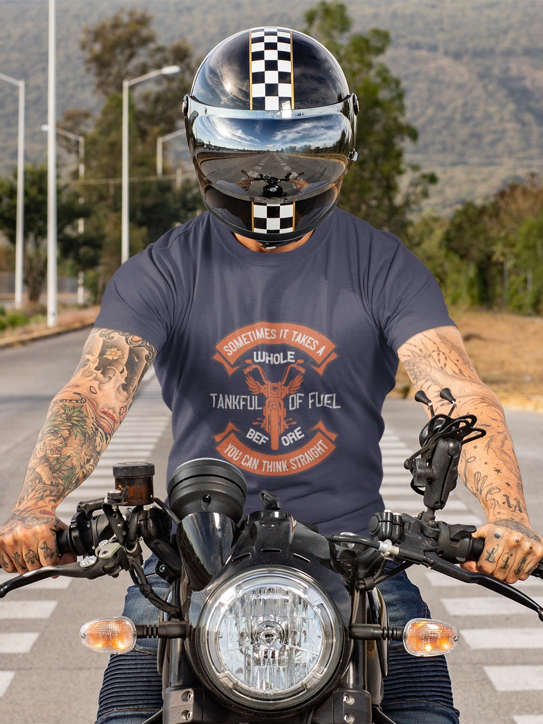 Sometimes It Takes A Whole Tankful Of Fuel Men's Printed T-shirt