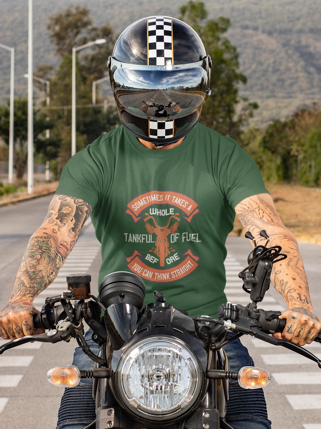 Sometimes It Takes A Whole Tankful Of Fuel Men's Printed T-shirt