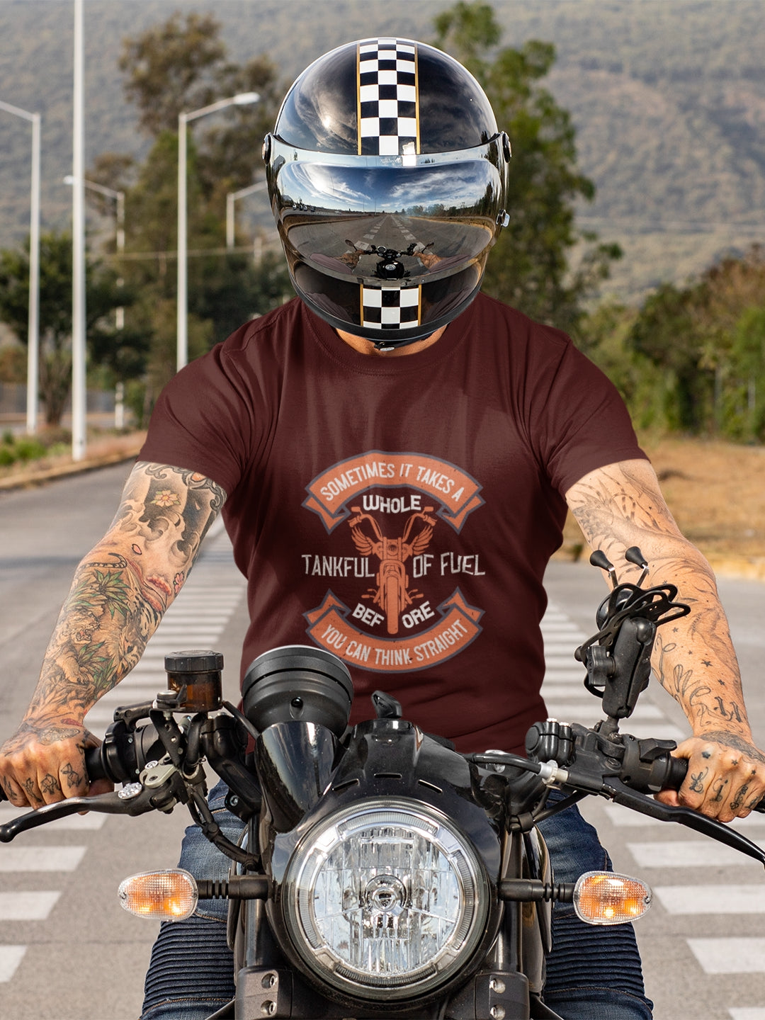 Sometimes It Takes A Whole Tankful Of Fuel Men's Printed T-shirt