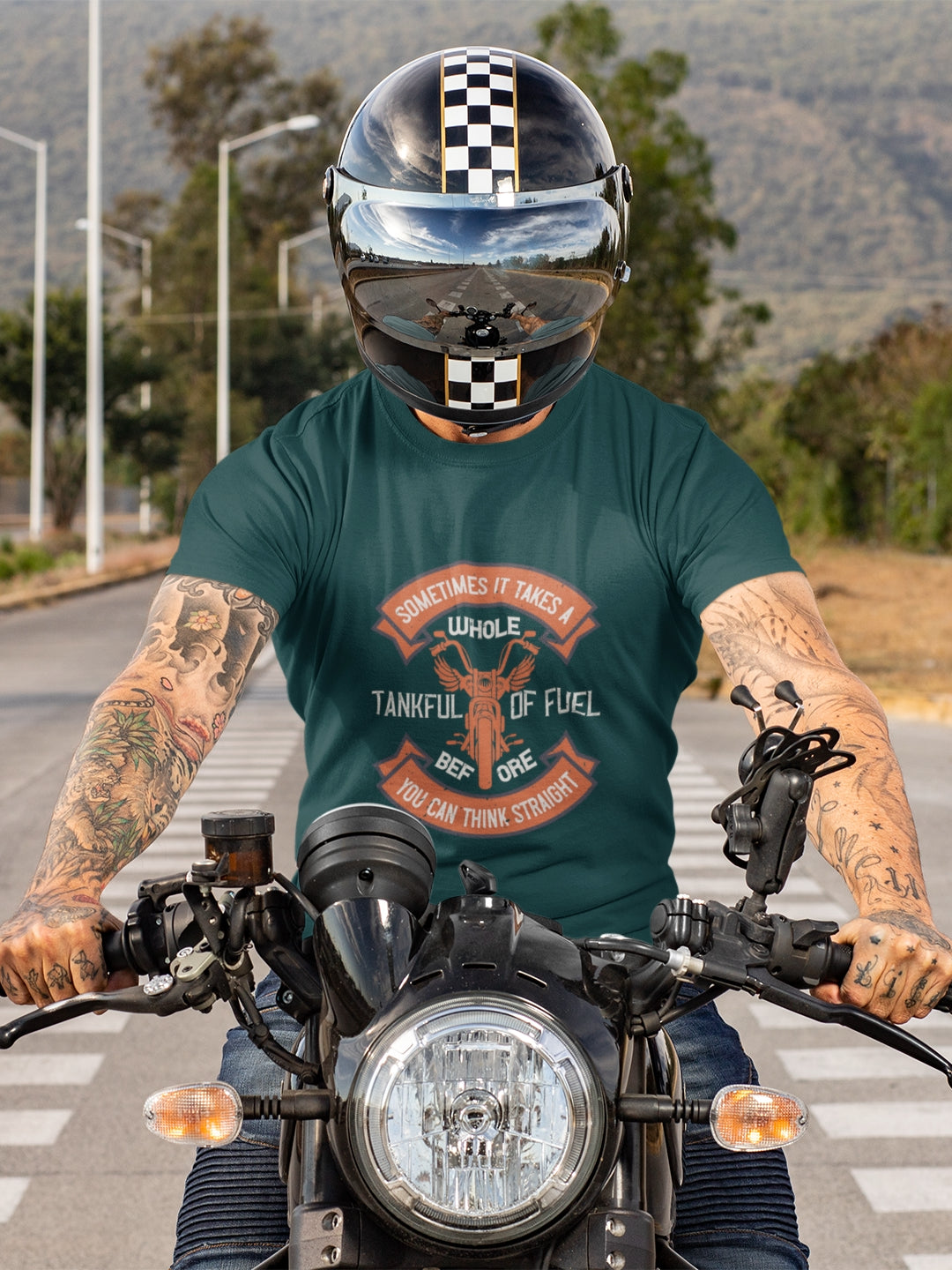 Sometimes It Takes A Whole Tankful Of Fuel Men's Printed T-shirt
