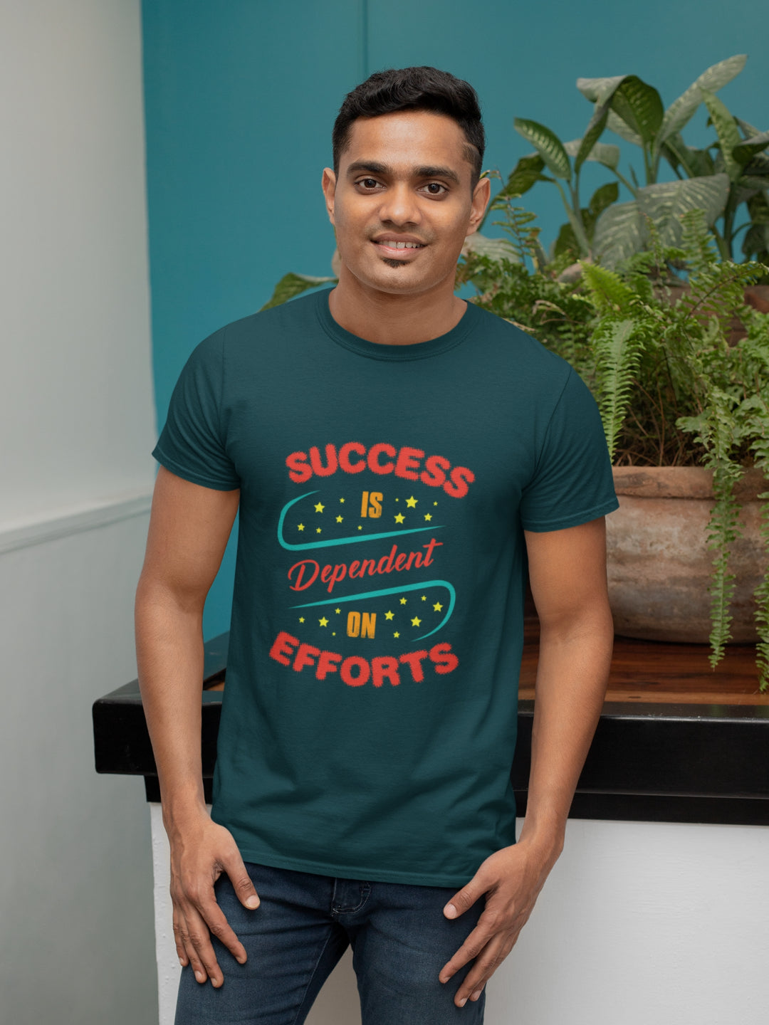 Success Is Dependent On Efforts Men's Printed T-shirt
