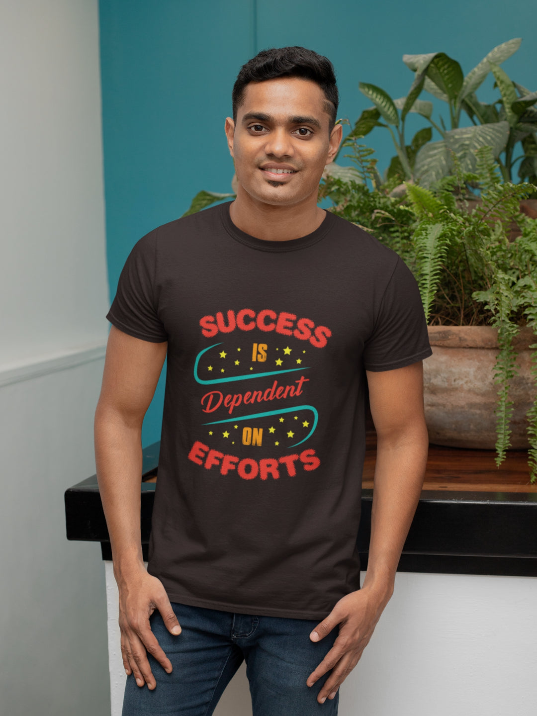 Success Is Dependent On Efforts Men's Printed T-shirt
