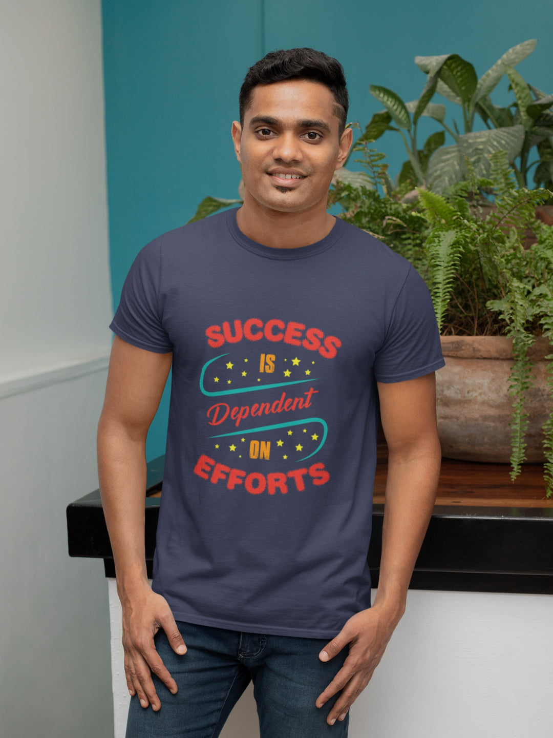 Success Is Dependent On Efforts Men's Printed T-shirt