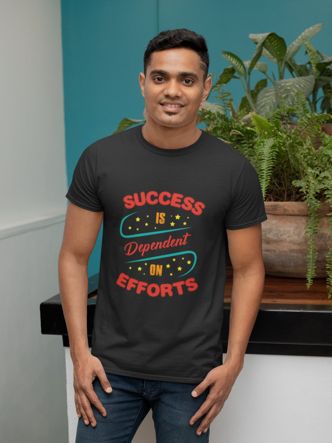 Success Is Dependent On Efforts Men's Printed T-shirt
