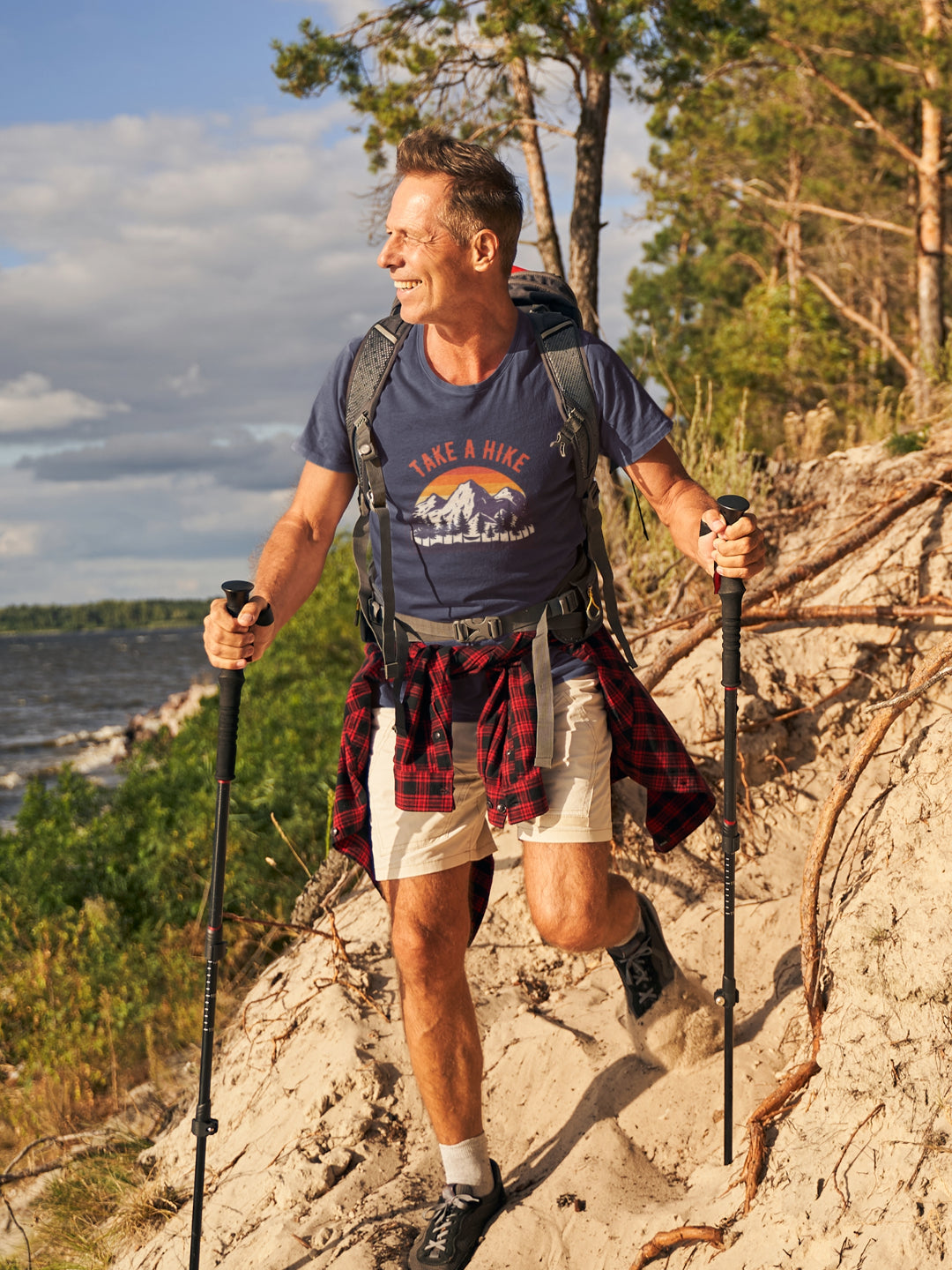 Take A Hike Men's Printed T-shirt