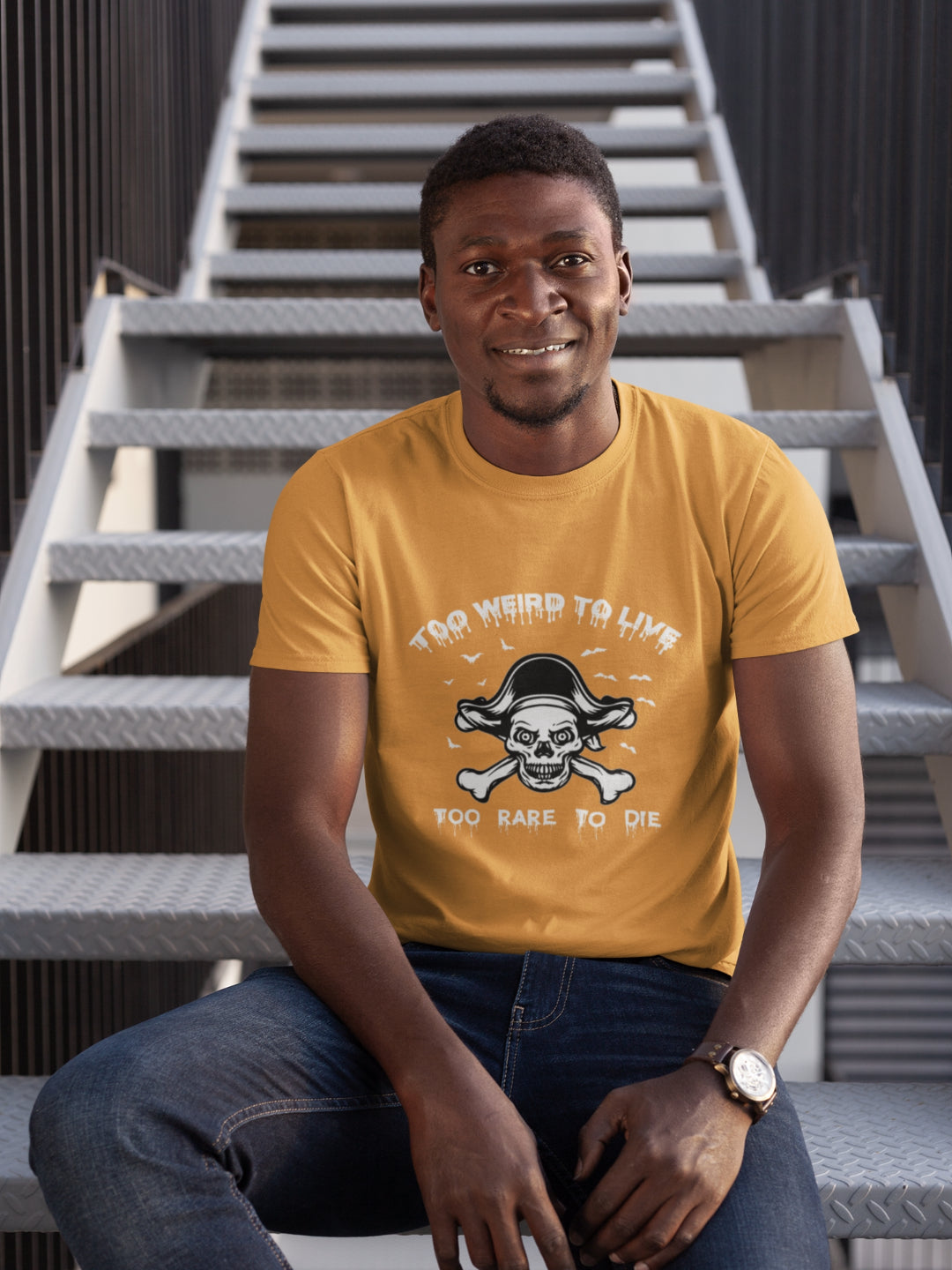Too Weird To Live Too Rare To Die Men's Printed T-shirt