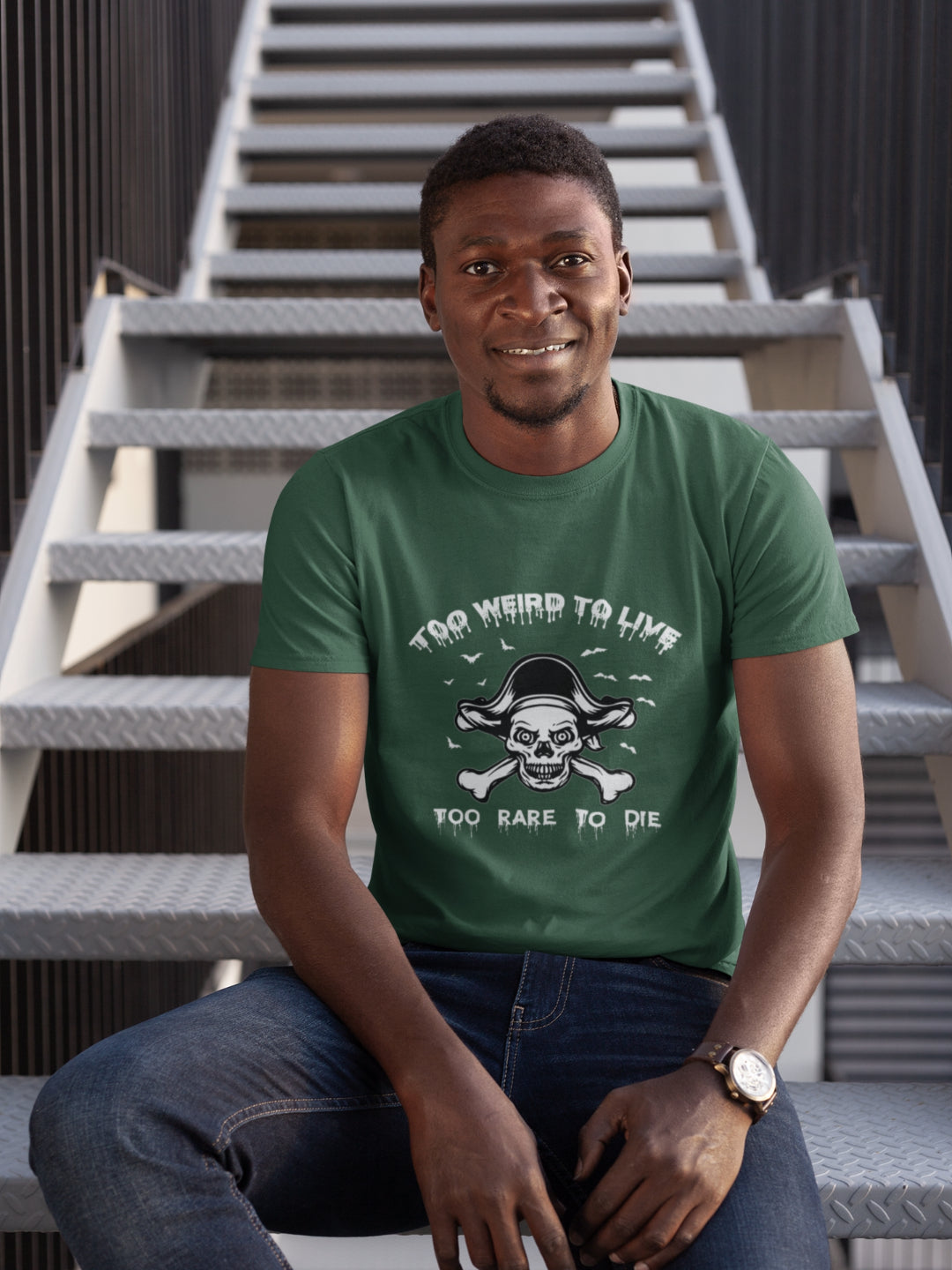 Too Weird To Live Too Rare To Die Men's Printed T-shirt