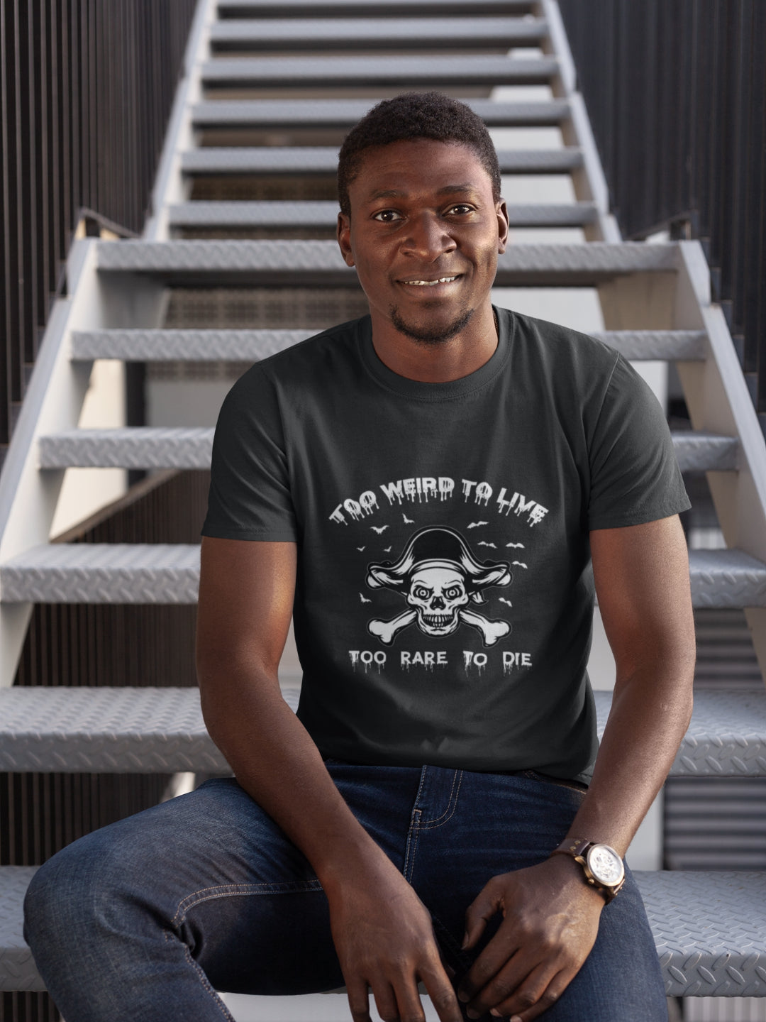 Too Weird To Live Too Rare To Die Men's Printed T-shirt