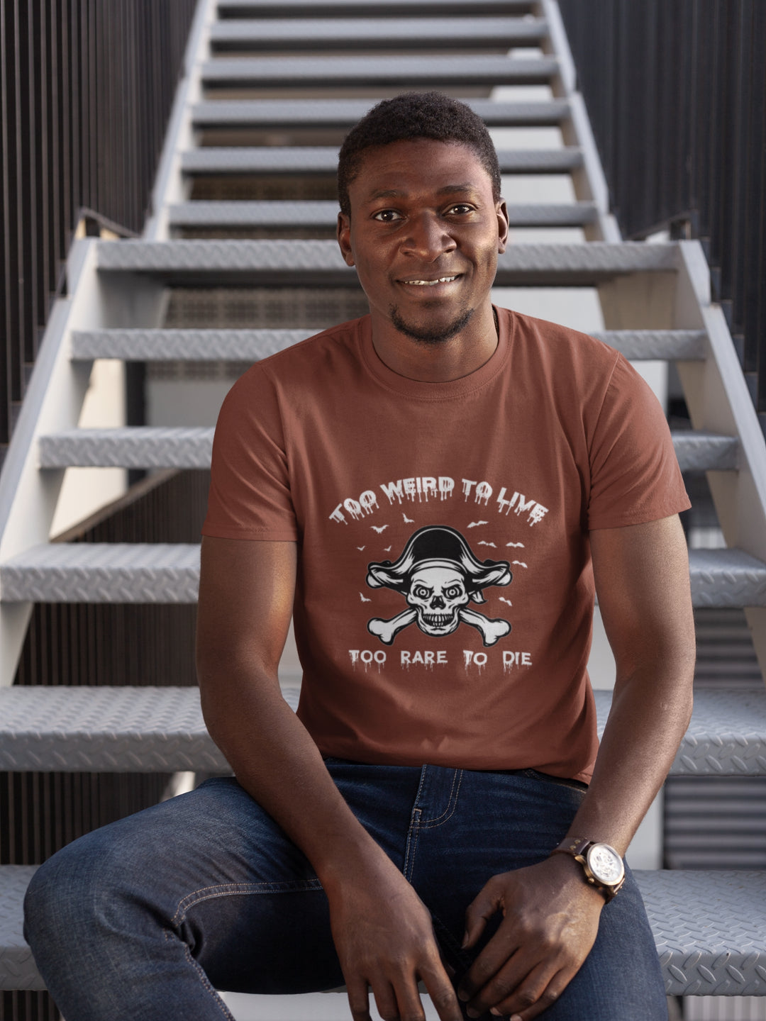 Too Weird To Live Too Rare To Die Men's Printed T-shirt