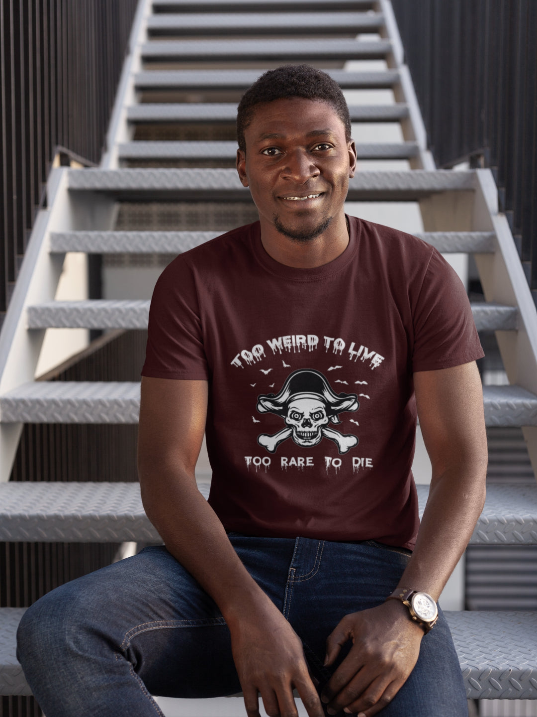 Too Weird To Live Too Rare To Die Men's Printed T-shirt