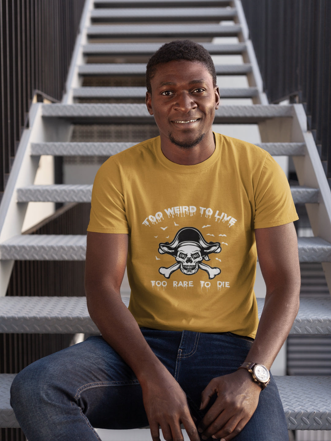 Too Weird To Live Too Rare To Die Men's Printed T-shirt
