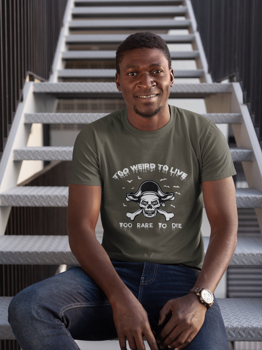Too Weird To Live Too Rare To Die Men's Printed T-shirt