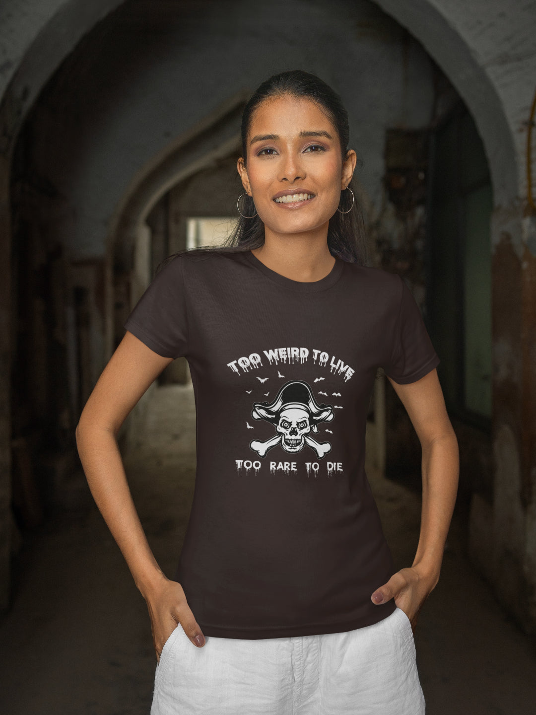 Too Weird To Live Too Rare To Die Women's Printed T-shirt