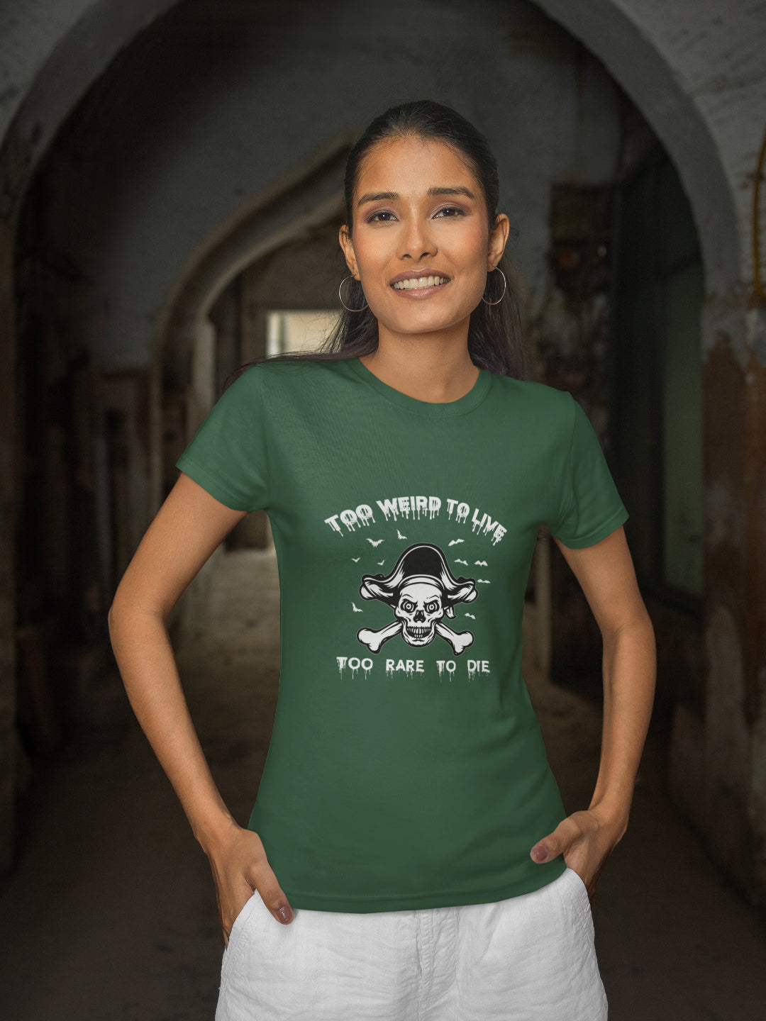 Too Weird To Live Too Rare To Die Women's Printed T-shirt