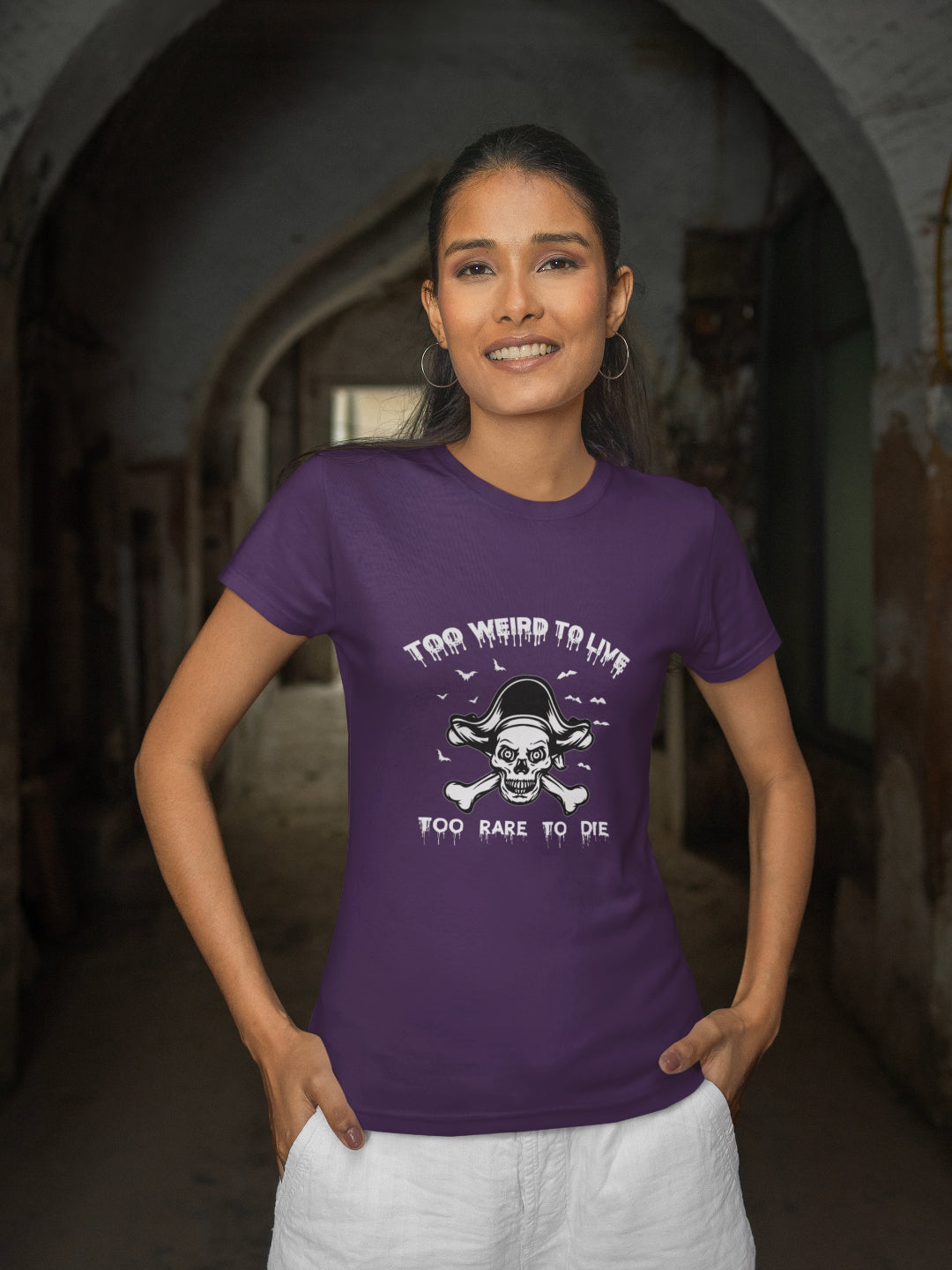 Too Weird To Live Too Rare To Die Women's Printed T-shirt