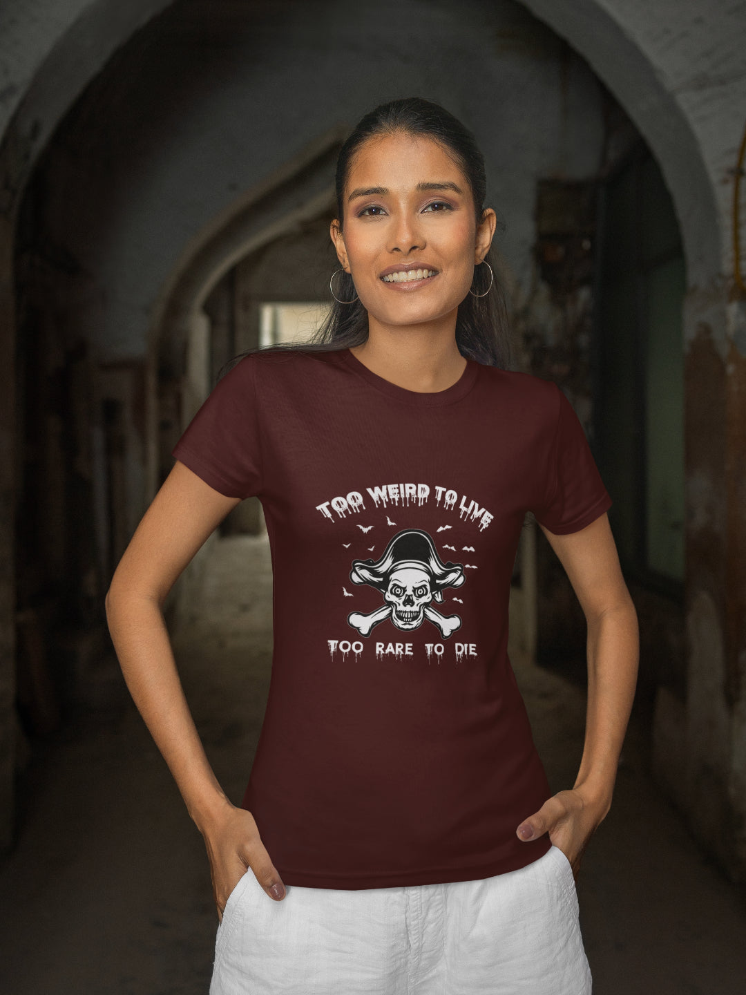 Too Weird To Live Too Rare To Die Women's Printed T-shirt
