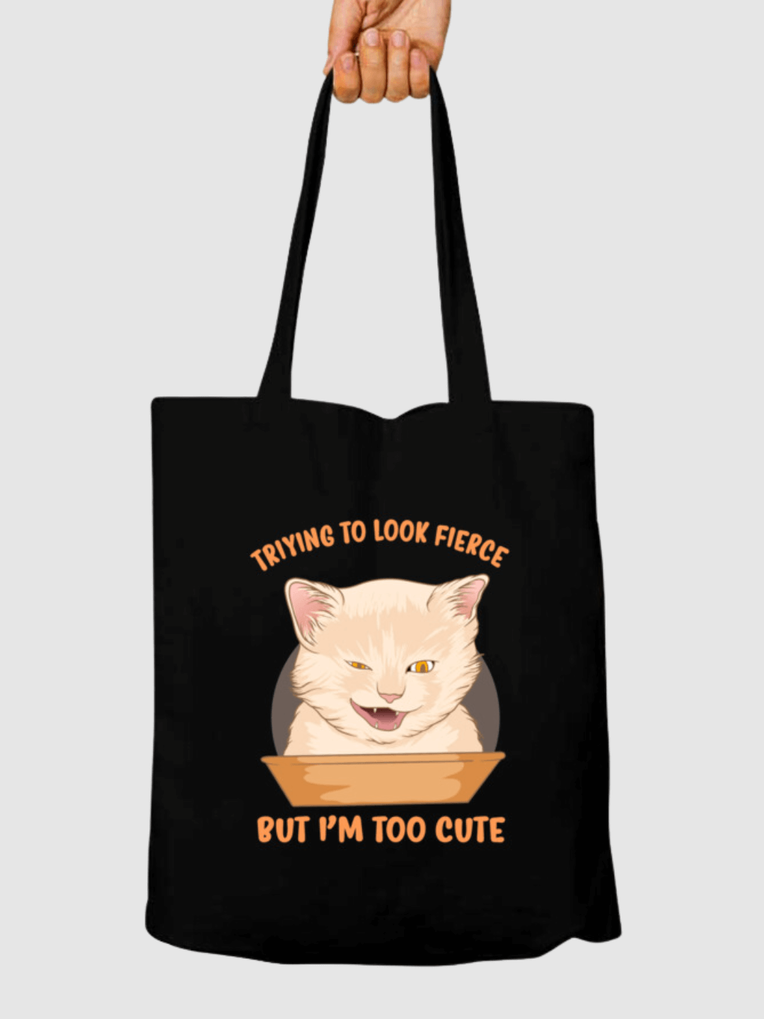 Trying To Look Fierce But I’m Too Cute Canvas Tote Bag - 