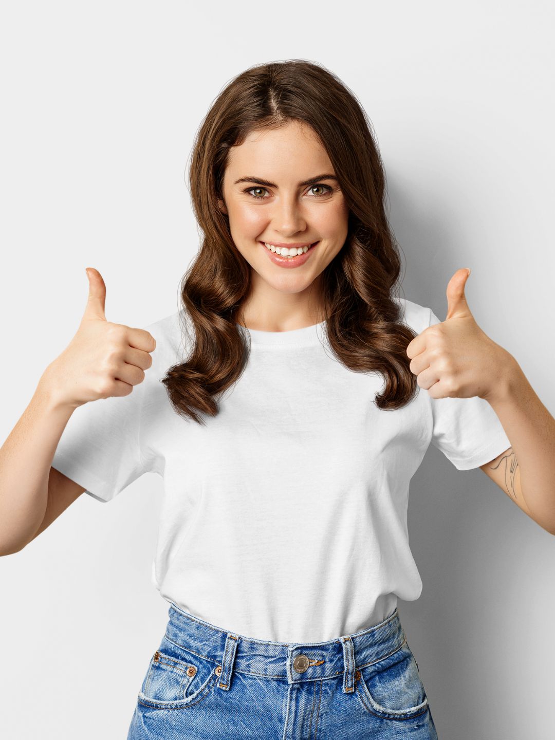 White Unisex Plain Supima Cotton T-Shirt