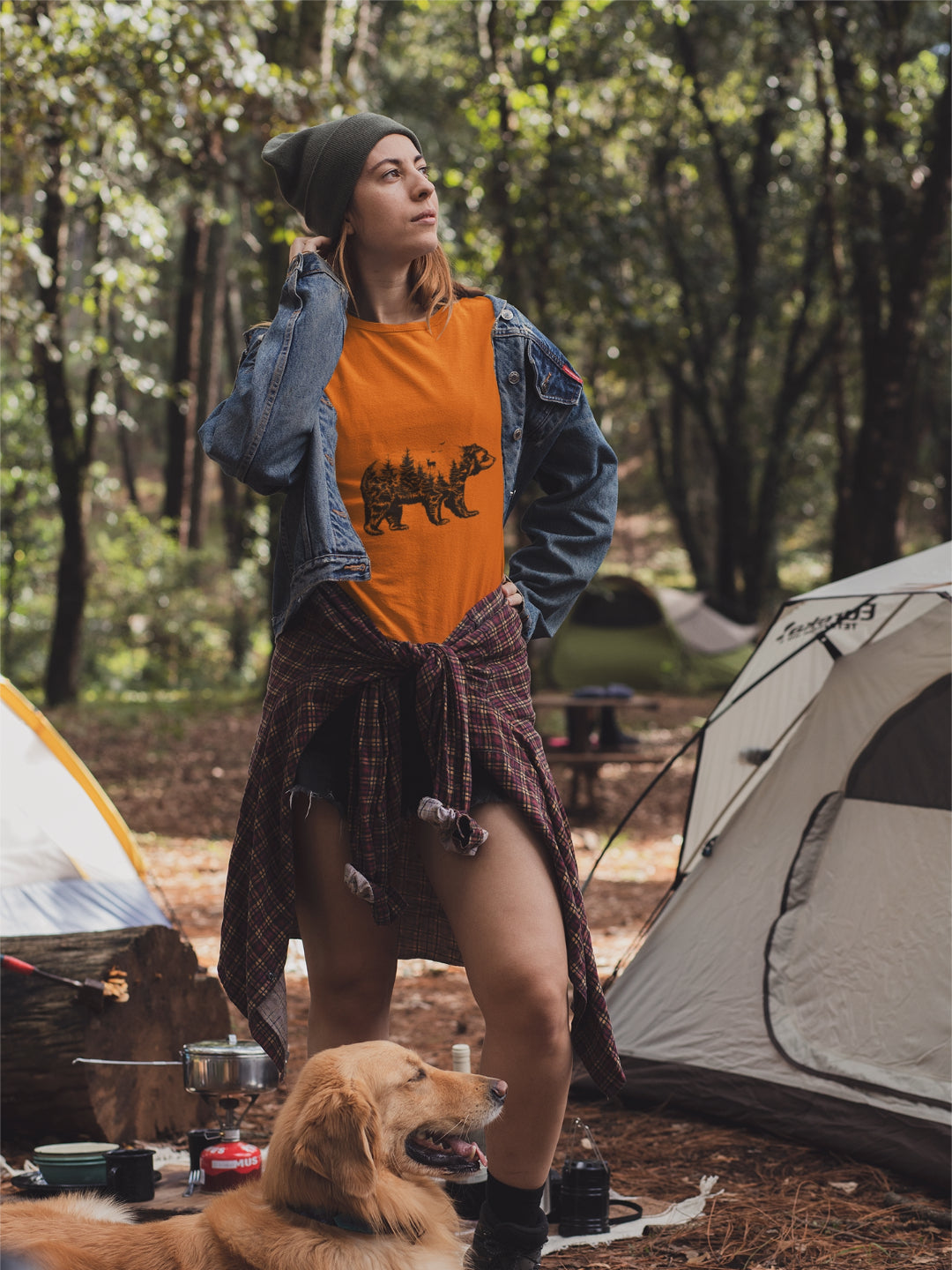 Wild Bear Women's Printed T-shirt