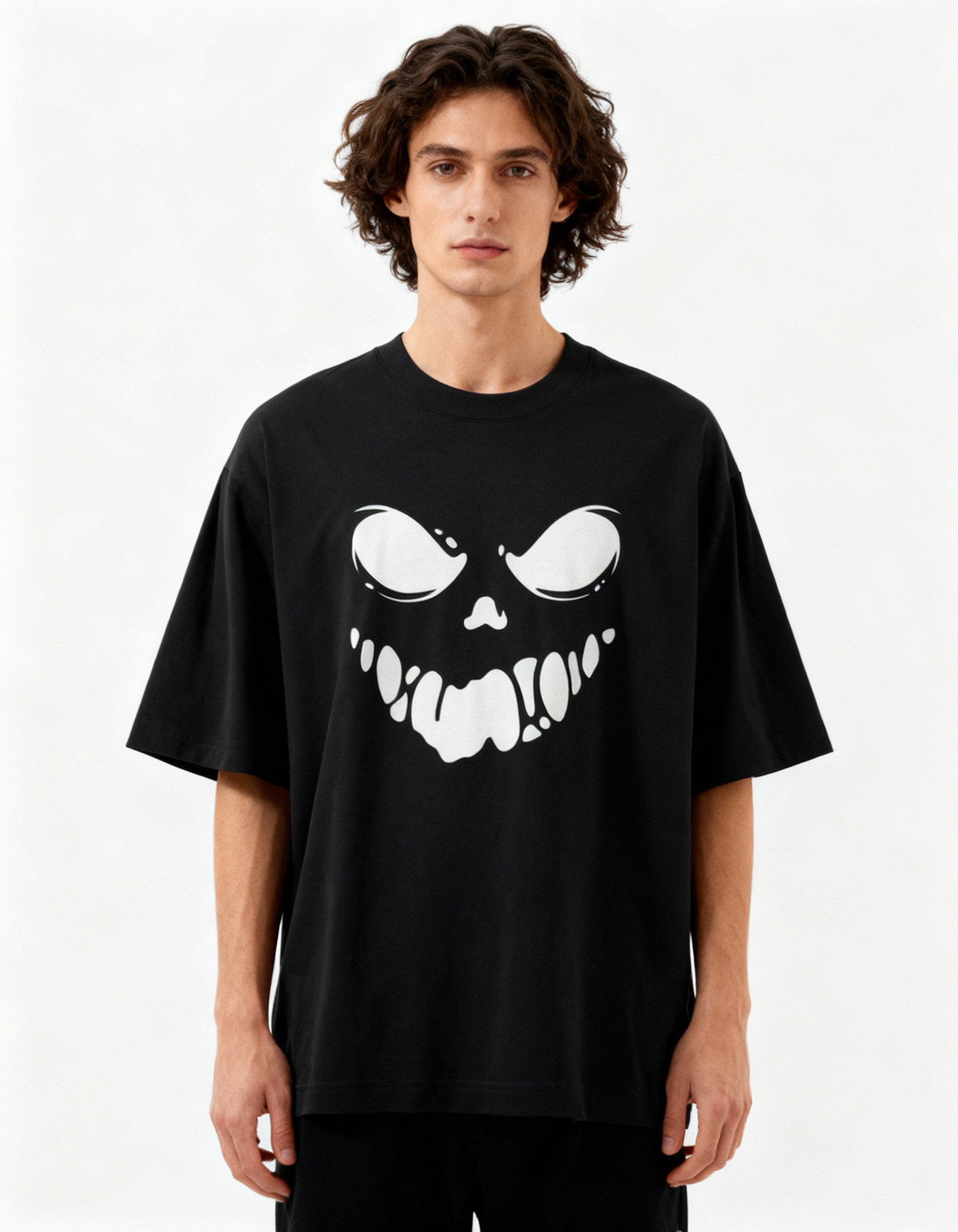 Haunted Smile Unisex Oversized Classic T-Shirt - 