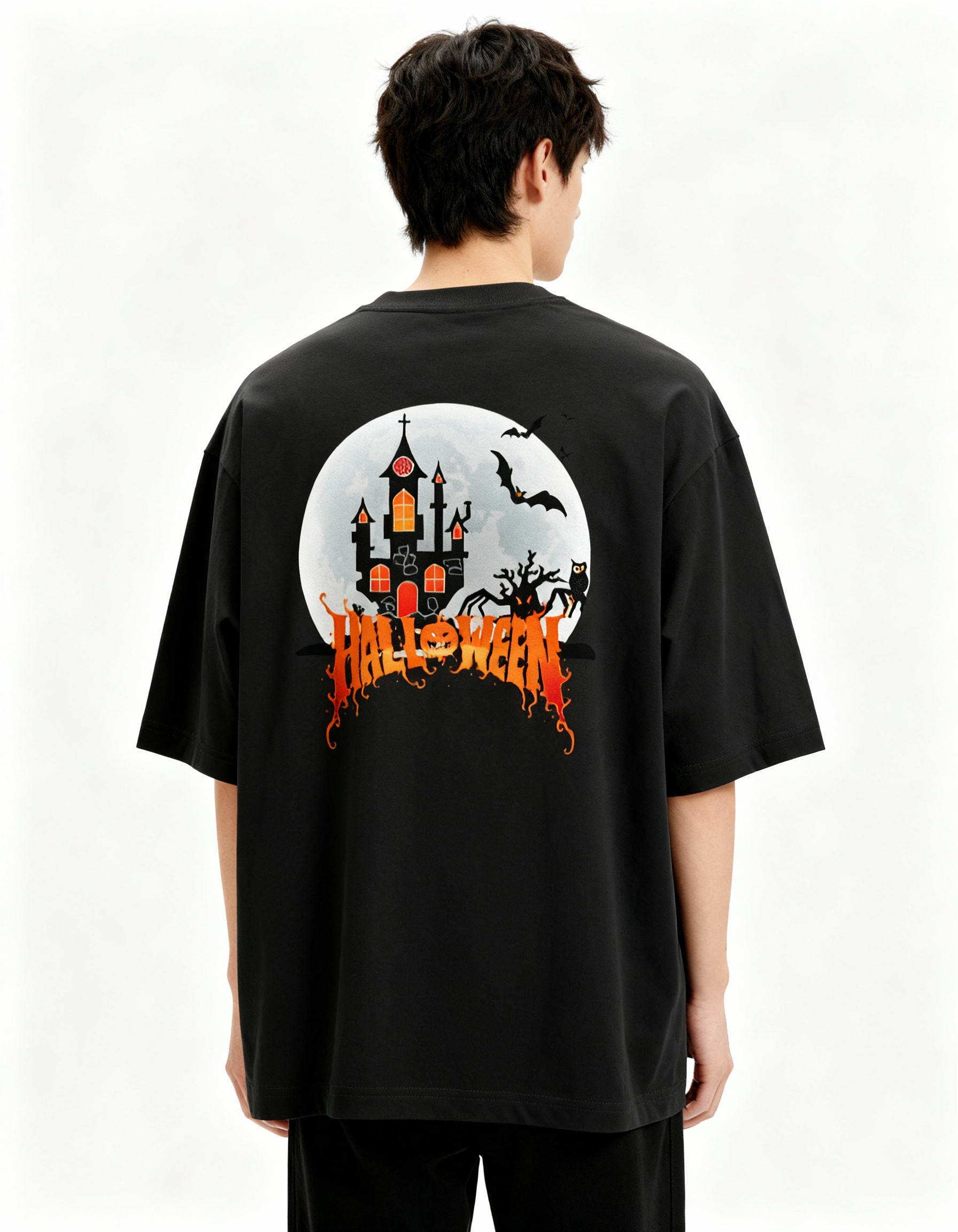 Moonlight Halloween Unisex Oversized Classic T-Shirt - 